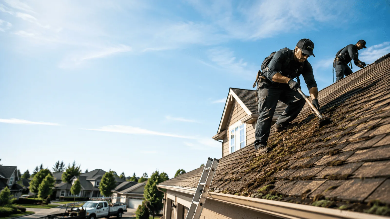Roof Moss Removal in Rosamond, IL near me